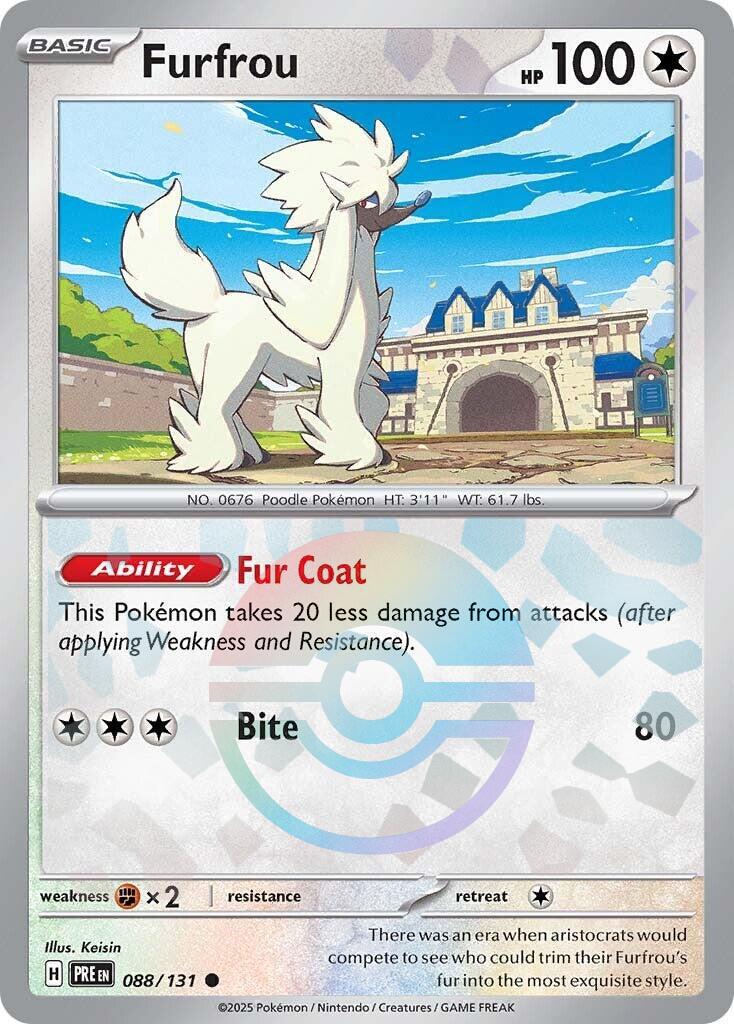 Prismatic Evolutions Furfrou [Poke-Ball] Pokémon card