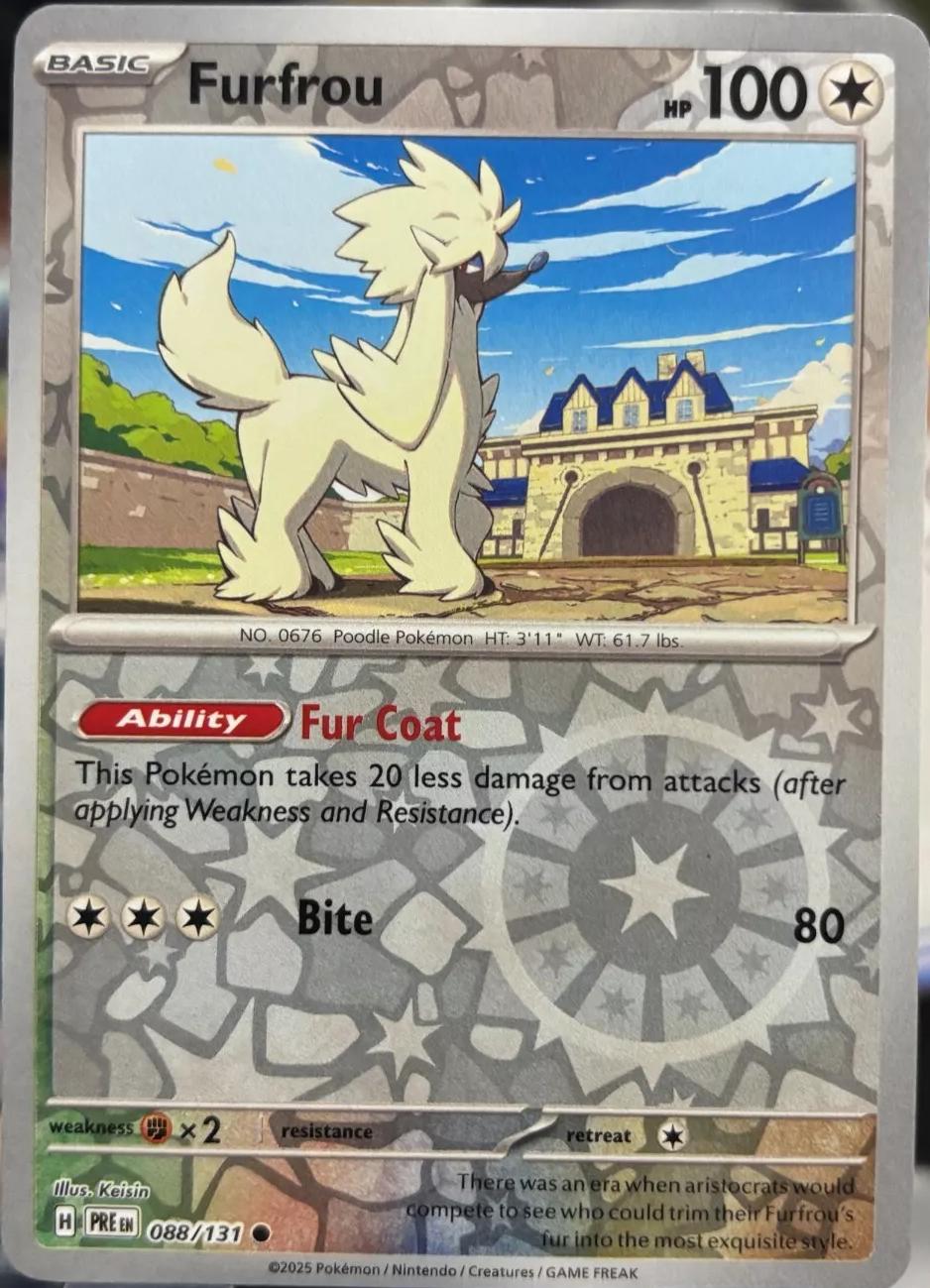 Prismatic Evolutions Furfrou [Reverse] Pokémon card