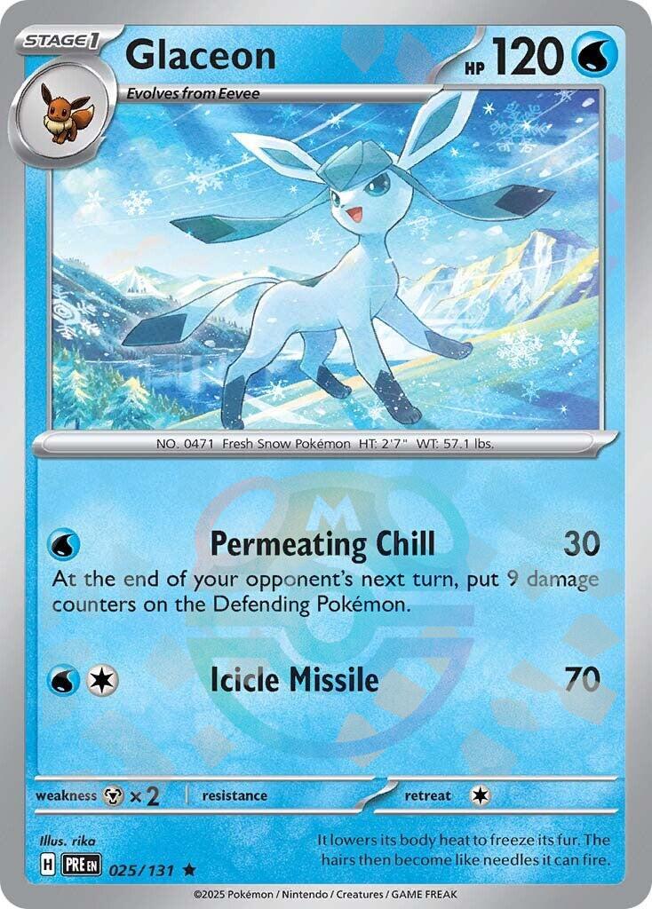 Prismatic Evolutions Glaceon [Master-Ball] Pokémon card