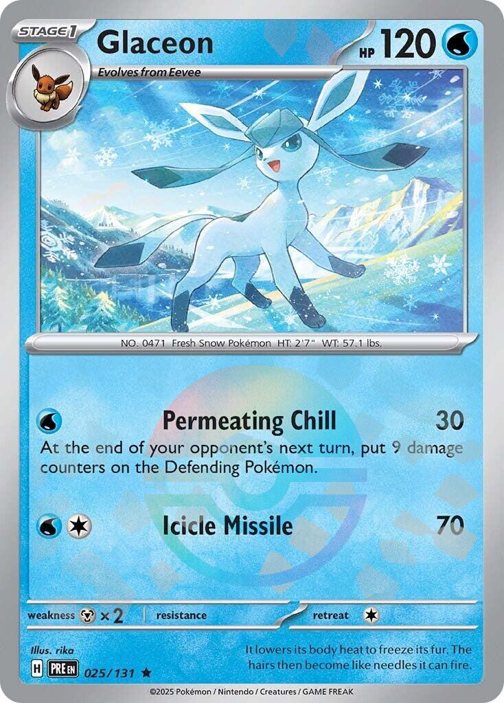 Prismatic Evolutions Glaceon [Poke-Ball] Pokémon card