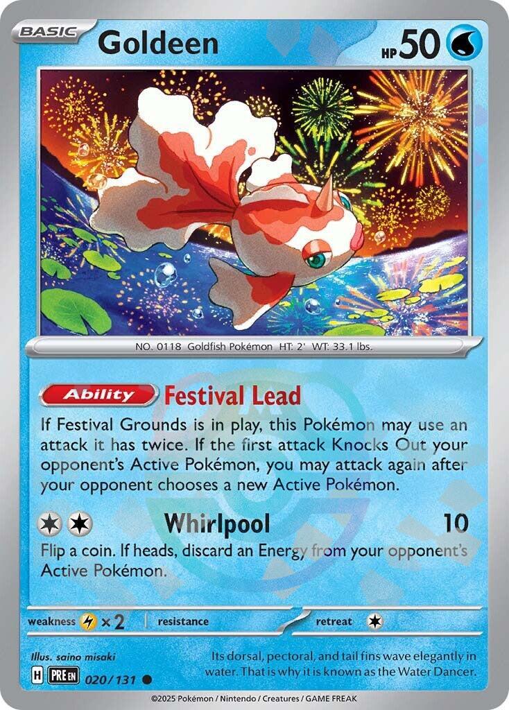 Prismatic Evolutions Goldeen [Master-Ball] Pokémon card