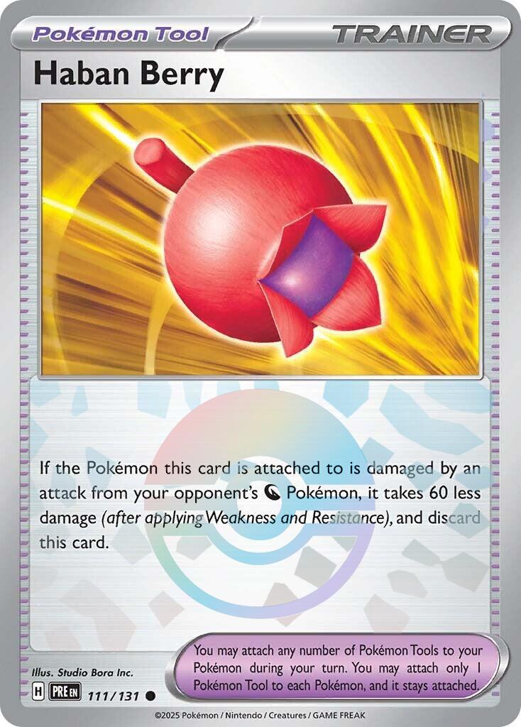 Prismatic Evolutions Haban Berry [Poke-Ball] Pokémon card