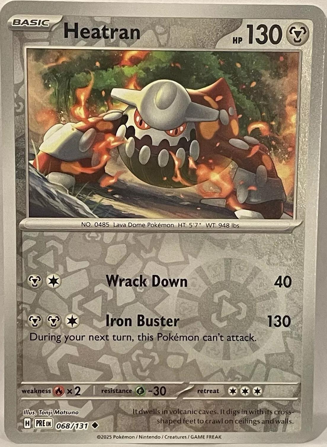 Prismatic Evolutions Heatran [Reverse] Pokémon card