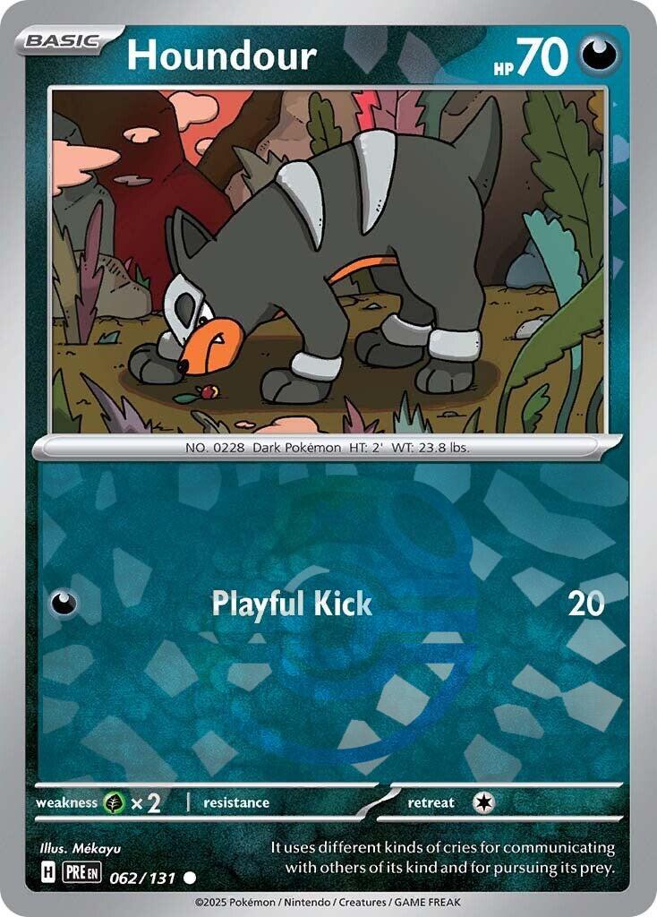 Prismatic Evolutions Houndour [Master-Ball] Pokémon card