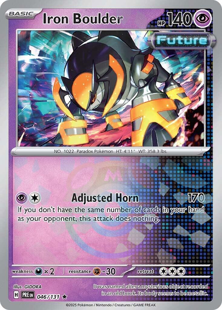 Prismatic Evolutions Iron Boulder [Master-Ball] Pokémon card
