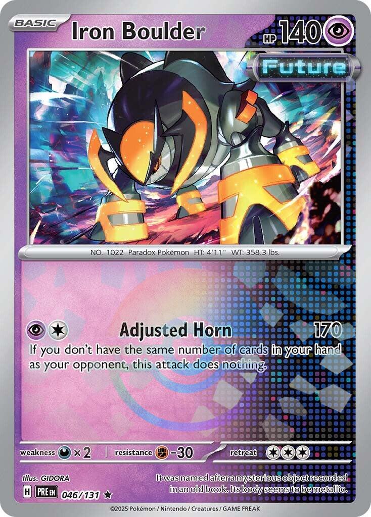 Prismatic Evolutions Iron Boulder [Poke-Ball] Pokémon card