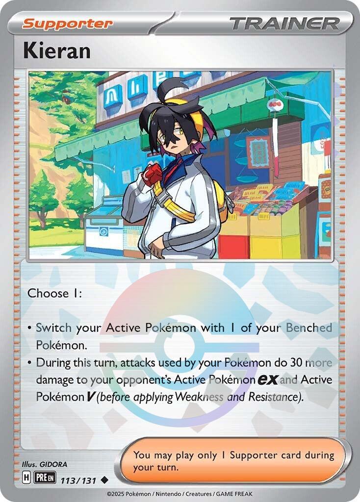 Prismatic Evolutions Kieran [Poke-Ball] Pokémon card