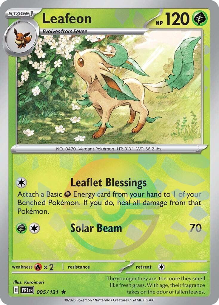 Prismatic Evolutions Leafeon [Poke-Ball] Pokémon card