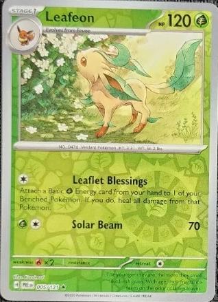 Prismatic Evolutions Leafeon [Reverse] Pokémon card