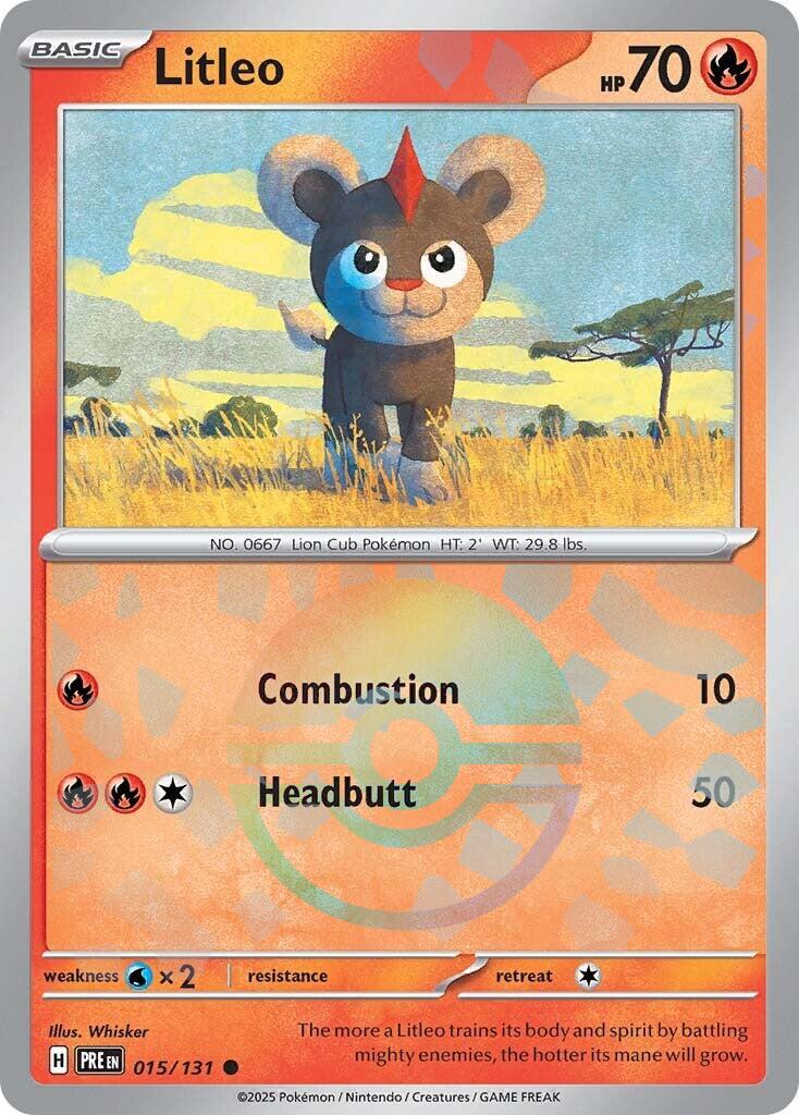 Prismatic Evolutions Litleo [Poke-Ball] Pokémon card