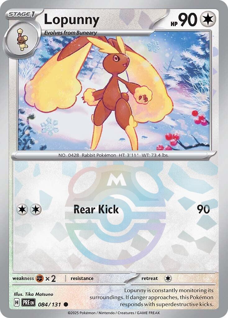 Prismatic Evolutions Lopunny [Master-Ball] Pokémon card