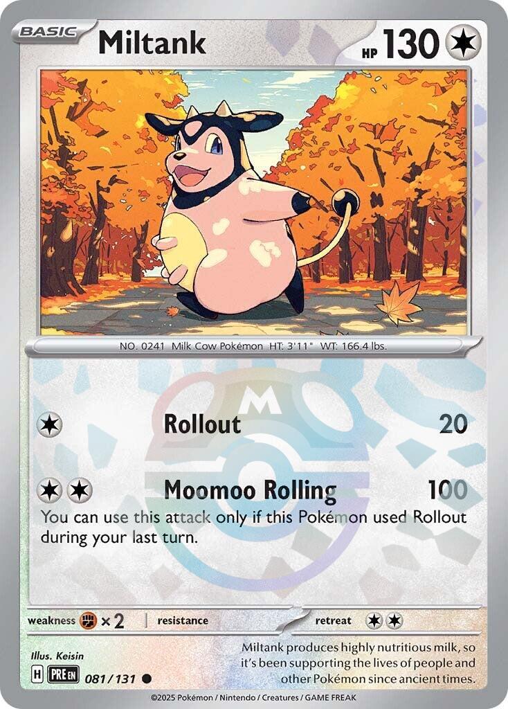 Prismatic Evolutions Miltank [Master-Ball] Pokémon card