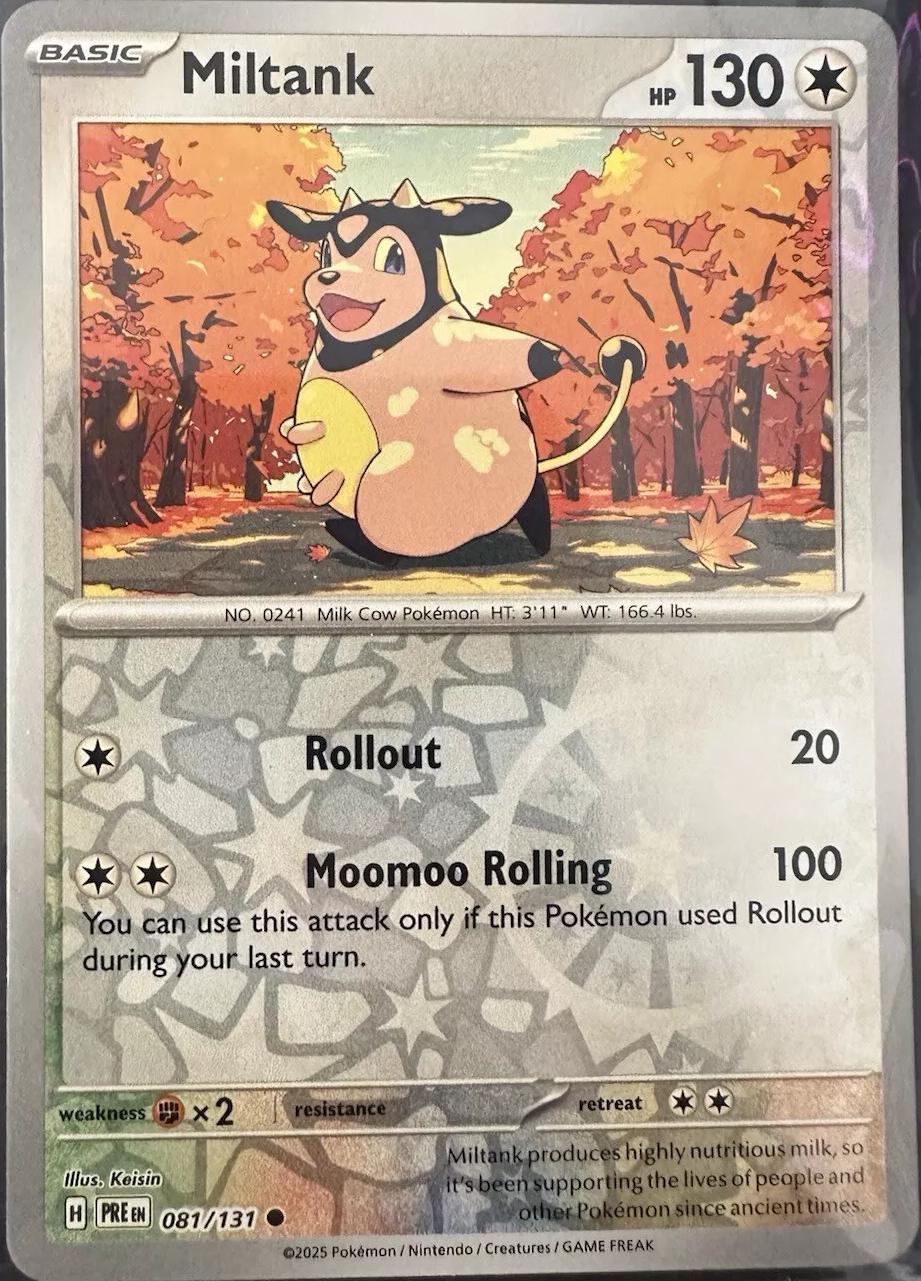 Prismatic Evolutions Miltank [Reverse] Pokémon card