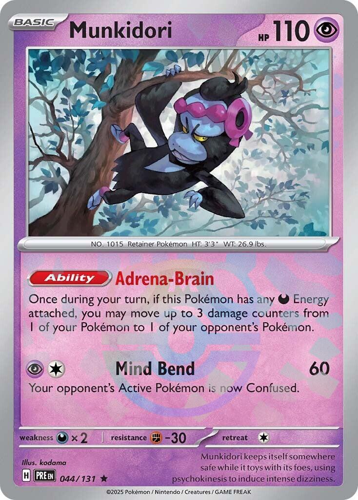Prismatic Evolutions Munkidori [Master-Ball] Pokémon card