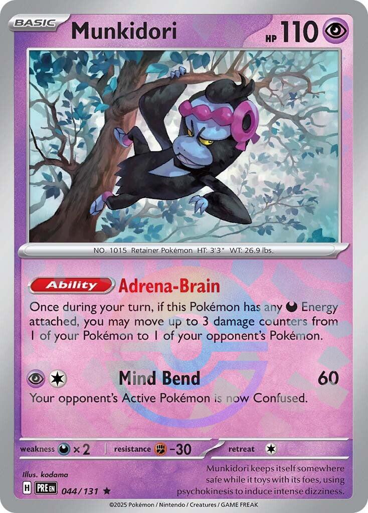 Prismatic Evolutions Munkidori [Poke-Ball] Pokémon card