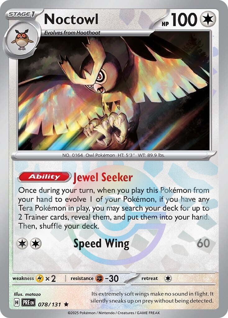 Prismatic Evolutions Noctowl [Poke-Ball] Pokémon card
