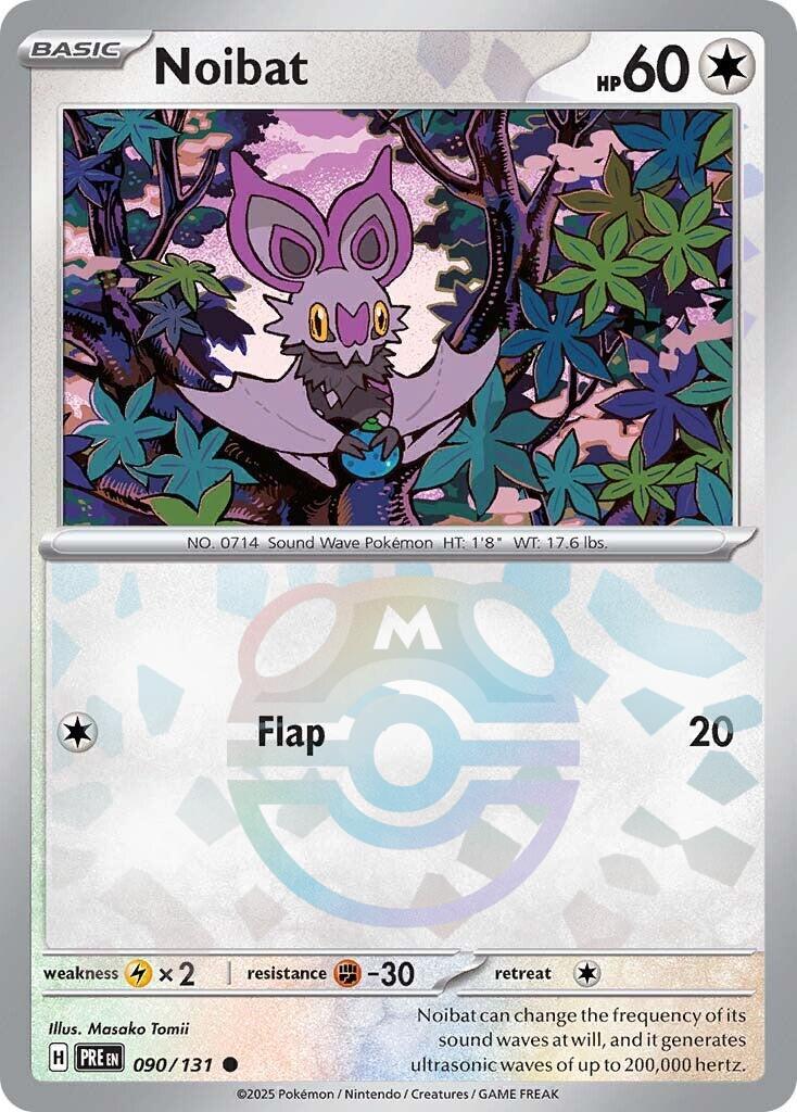Prismatic Evolutions Noibat [Master-Ball] Pokémon card