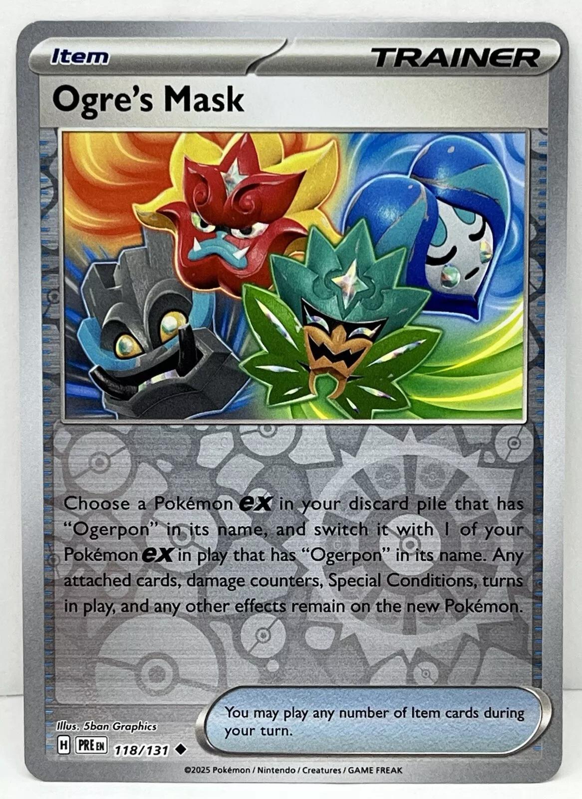 Prismatic Evolutions Ogre's Mask [Reverse] Pokémon card