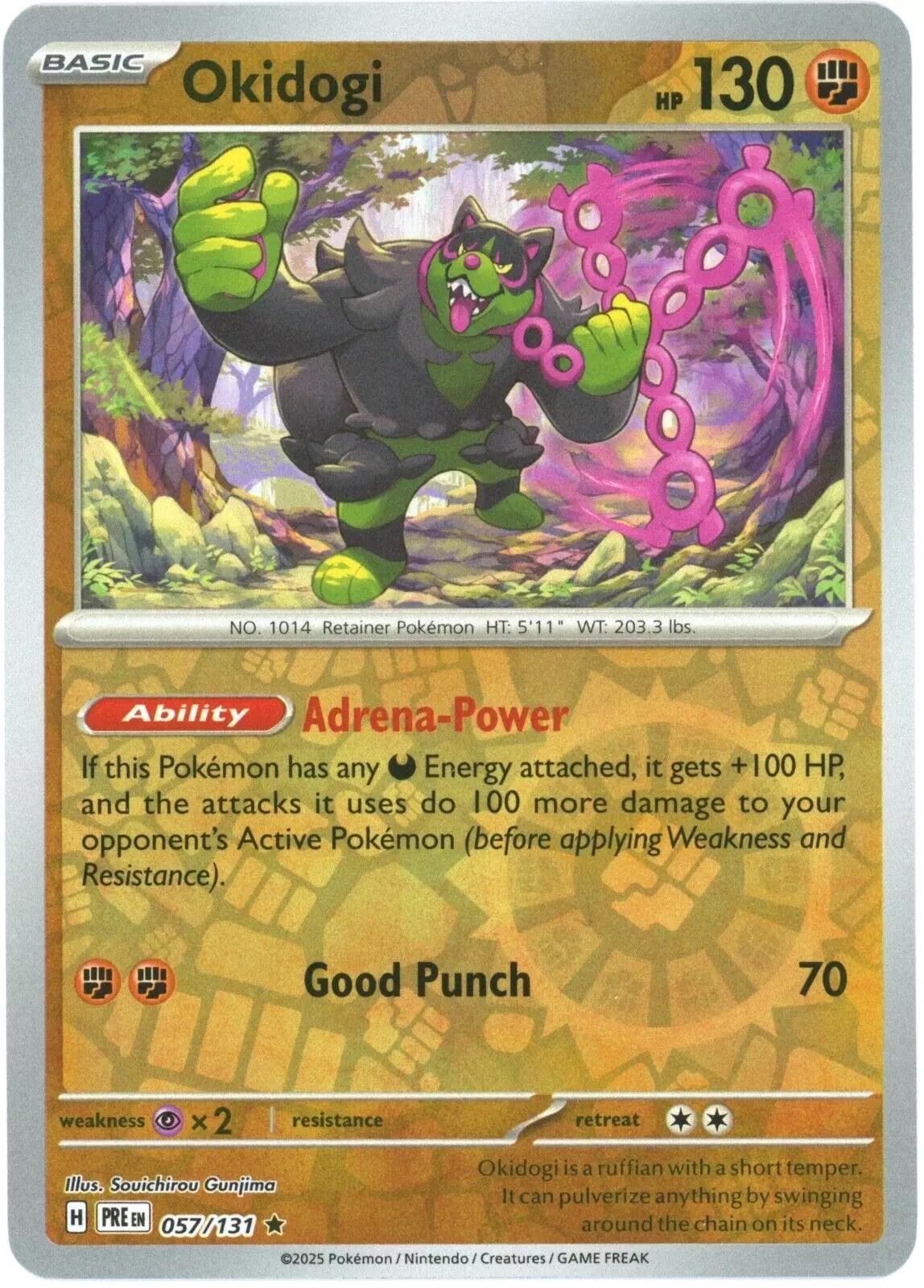 Prismatic Evolutions Okidogi [Reverse] Pokémon card