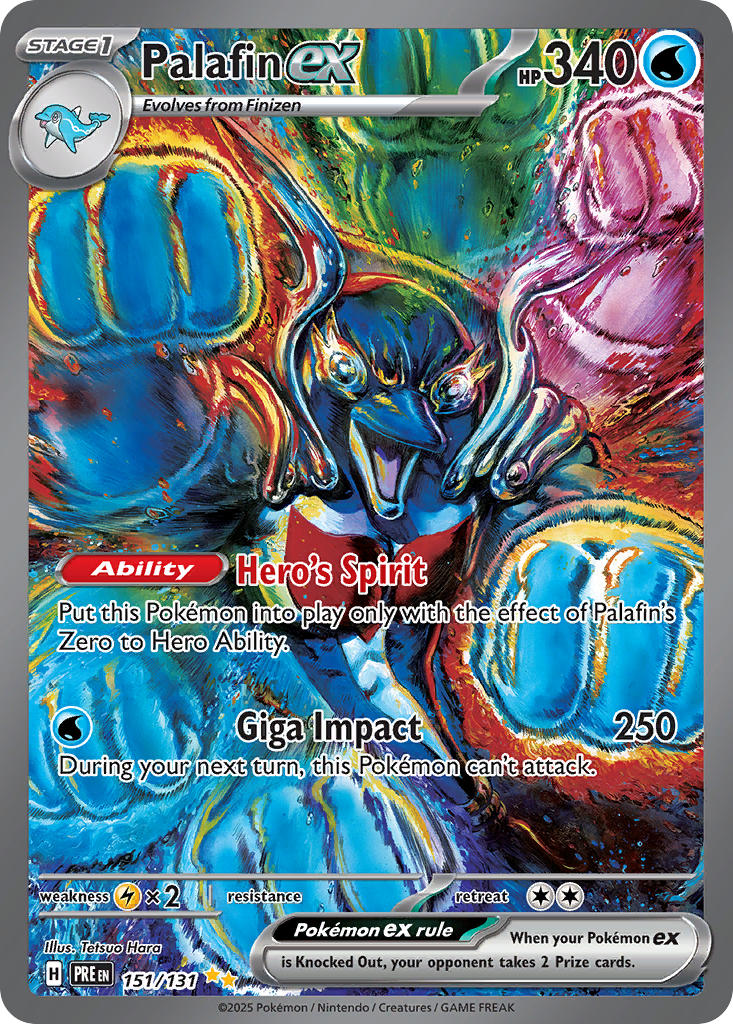 Prismatic Evolutions Palafin ex Pokémon card