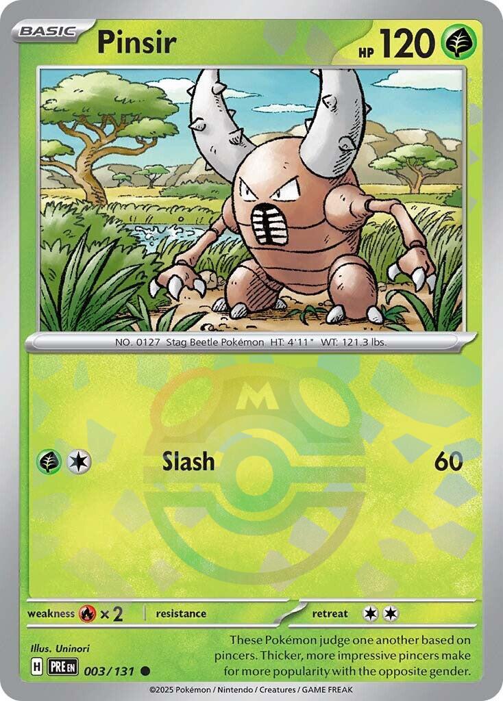 Prismatic Evolutions Pinsir [Master-Ball] Pokémon card