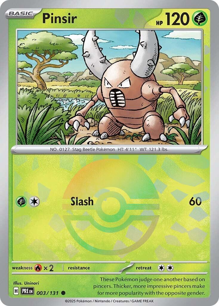 Prismatic Evolutions Pinsir [Poke-Ball] Pokémon card