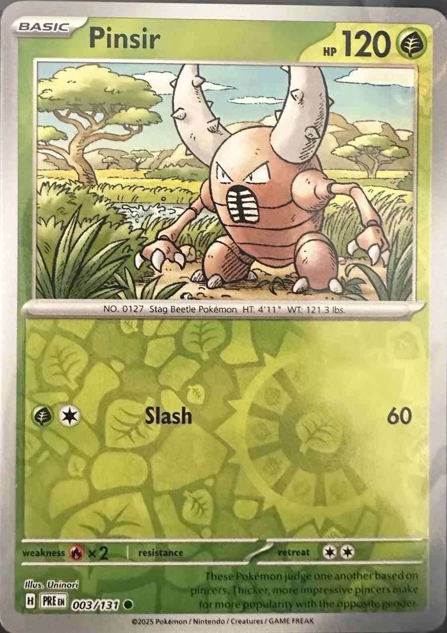 Prismatic Evolutions Pinsir [Reverse] Pokémon card