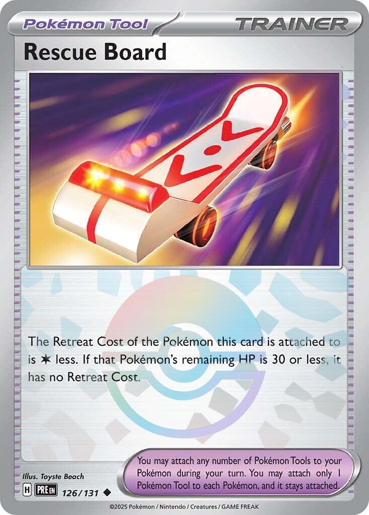 Prismatic Evolutions Rescue Board [Poke-Ball] Pokémon card
