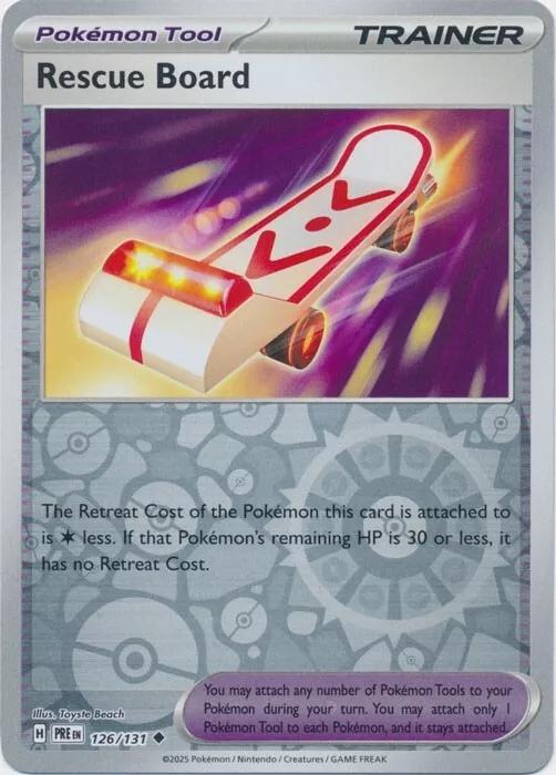Prismatic Evolutions Rescue Board [Reverse] Pokémon card