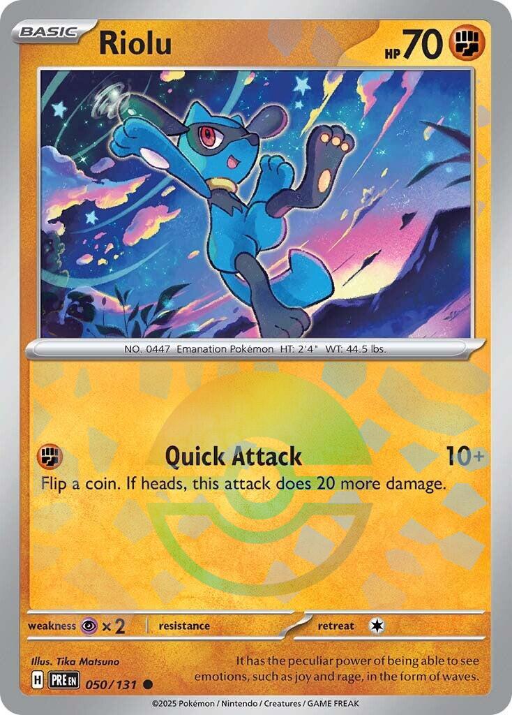 Prismatic Evolutions Riolu [Poke-Ball] Pokémon card