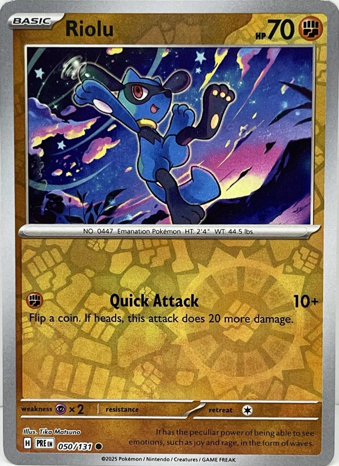 Prismatic Evolutions Riolu [Reverse] Pokémon card