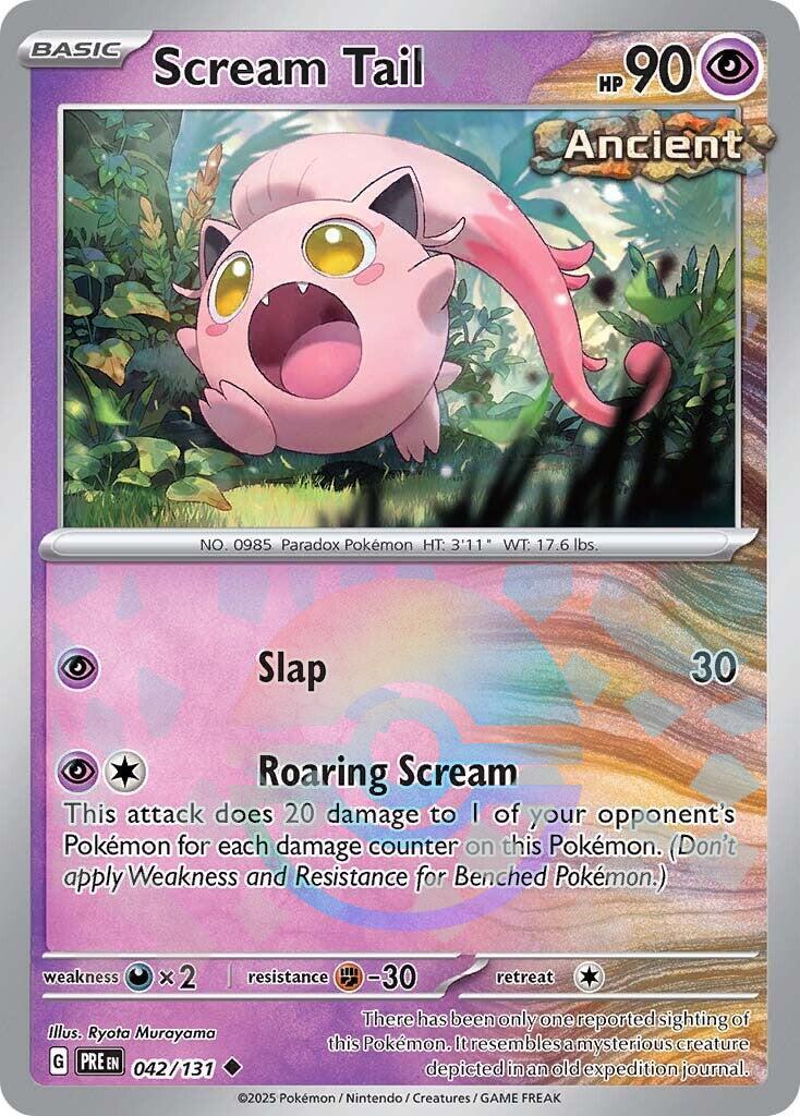 Prismatic Evolutions Scream Tail [Poke-Ball] Pokémon card