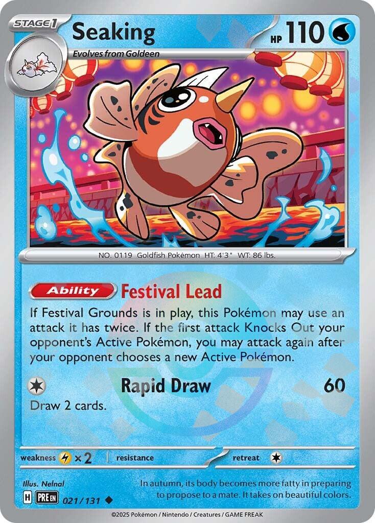 Prismatic Evolutions Seaking [Poke-Ball] Pokémon card