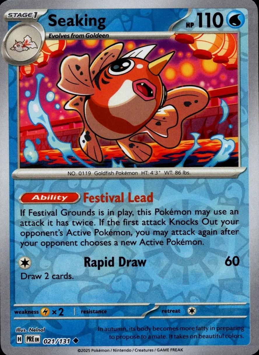 Prismatic Evolutions Seaking [Reverse] Pokémon card