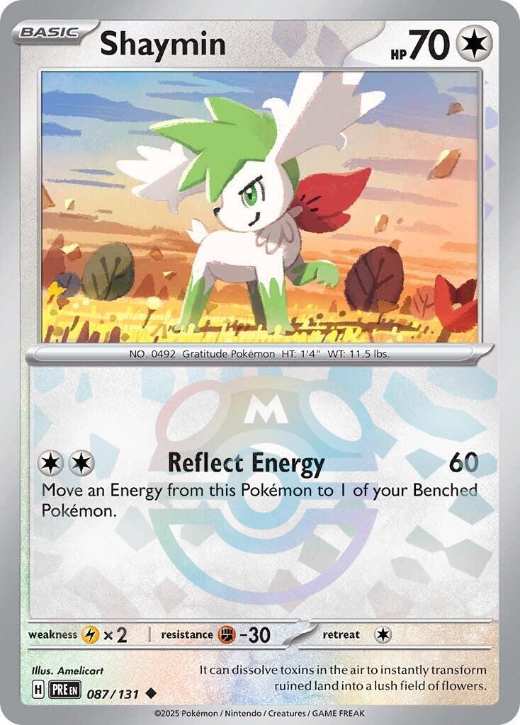 Prismatic Evolutions Shaymin [Master-Ball] Pokémon card