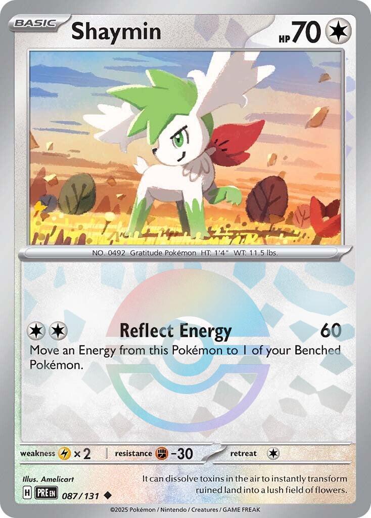 Prismatic Evolutions Shaymin [Poke-Ball] Pokémon card