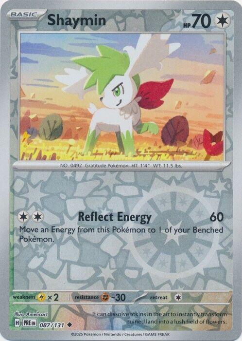 Prismatic Evolutions Shaymin [Reverse] Pokémon card