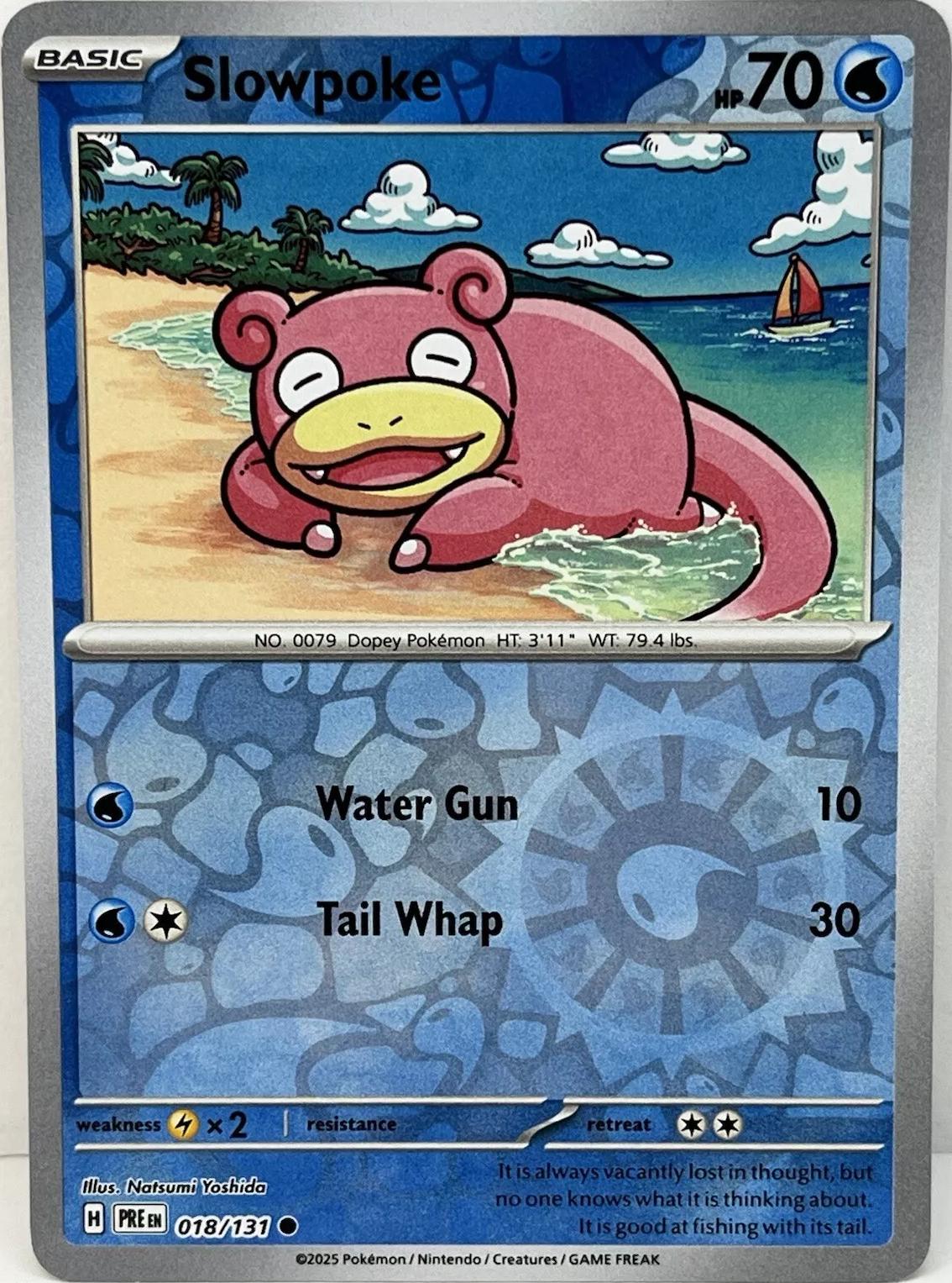 Prismatic Evolutions Slowpoke [Reverse] Pokémon card