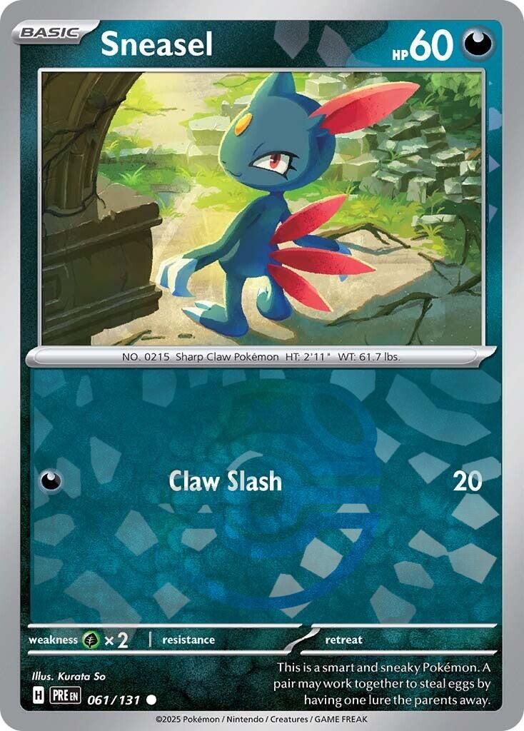 Prismatic Evolutions Sneasel [Master-Ball] Pokémon card