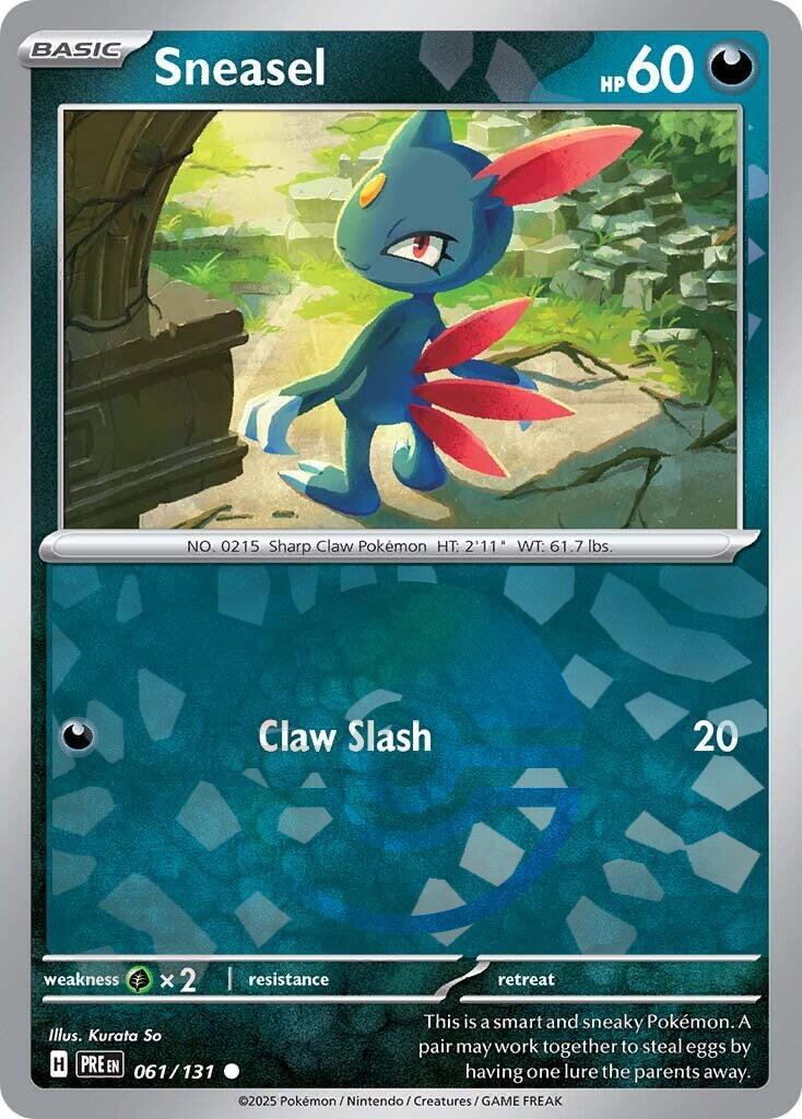 Prismatic Evolutions Sneasel [Poke-Ball] Pokémon card