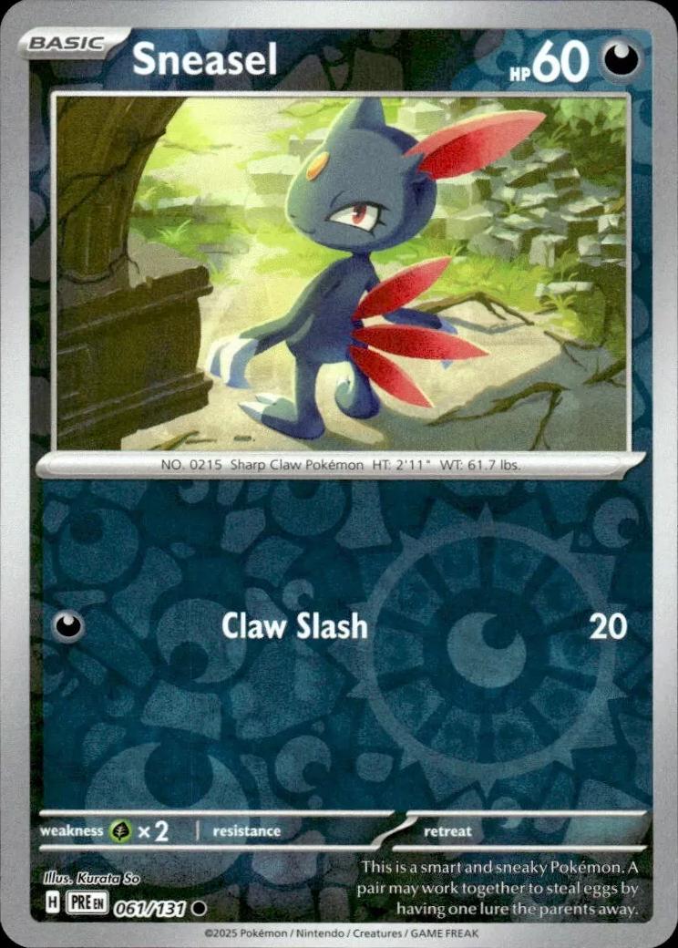 Prismatic Evolutions Sneasel [Reverse] Pokémon card