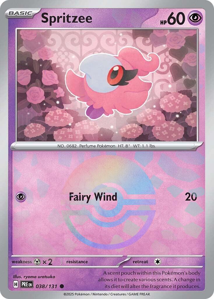 Prismatic Evolutions Spritzee [Poke-Ball] Pokémon card