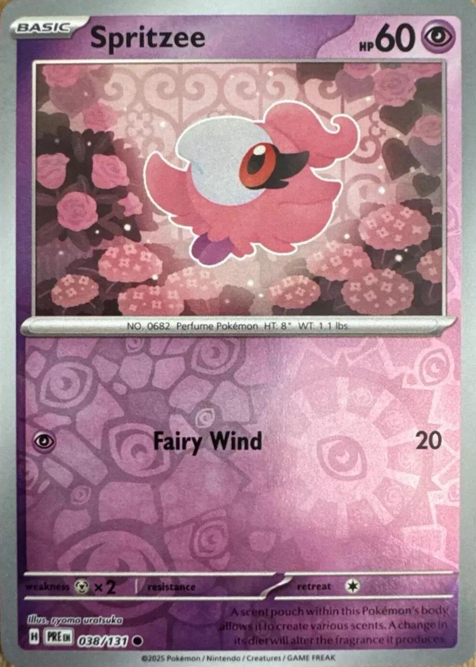 Prismatic Evolutions Spritzee [Reverse] Pokémon card