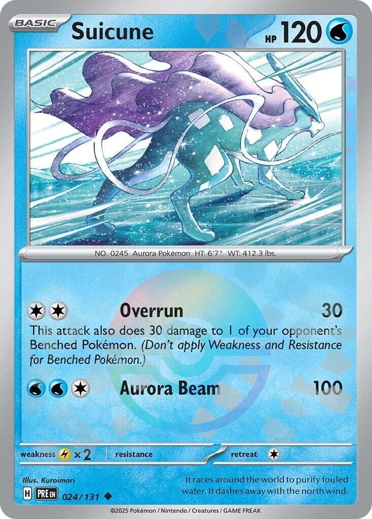 Prismatic Evolutions Suicune [Poke-Ball] Pokémon card