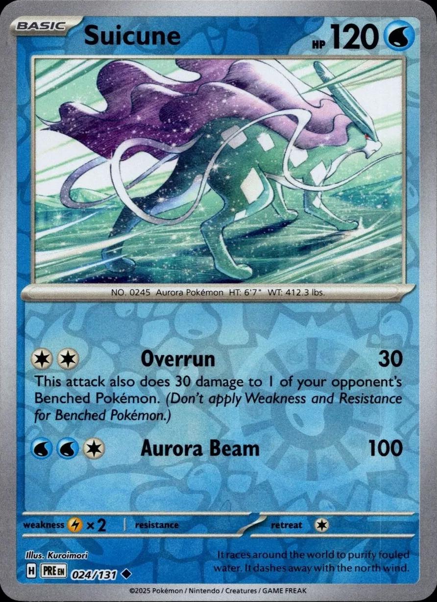 Prismatic Evolutions Suicune [Reverse] Pokémon card