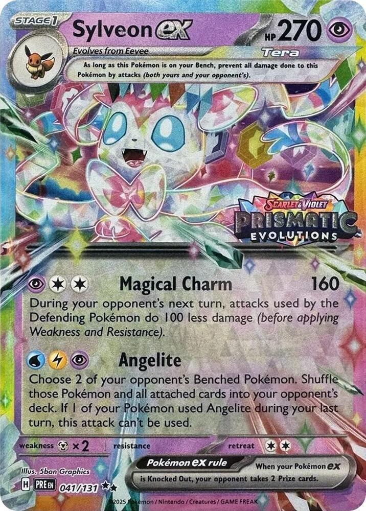 Prismatic Evolutions Sylveon ex [Stamped] Pokémon card
