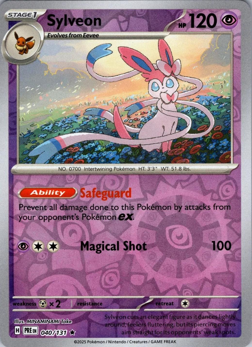 Prismatic Evolutions Sylveon [Reverse] Pokémon card