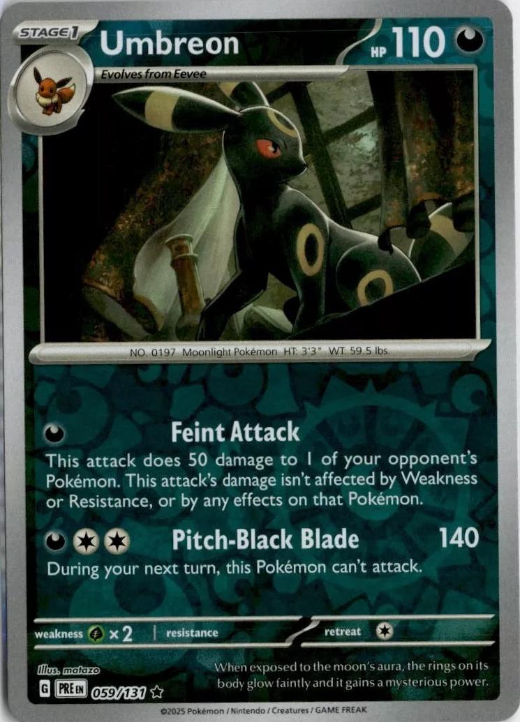 Prismatic Evolutions Umbreon [Reverse] Pokémon card