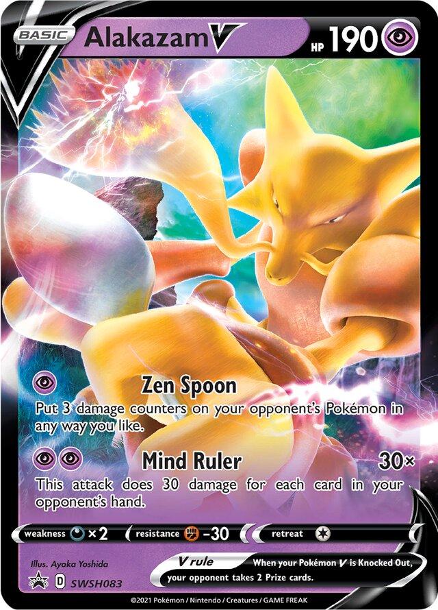 Promo Alakazam V Pokémon card