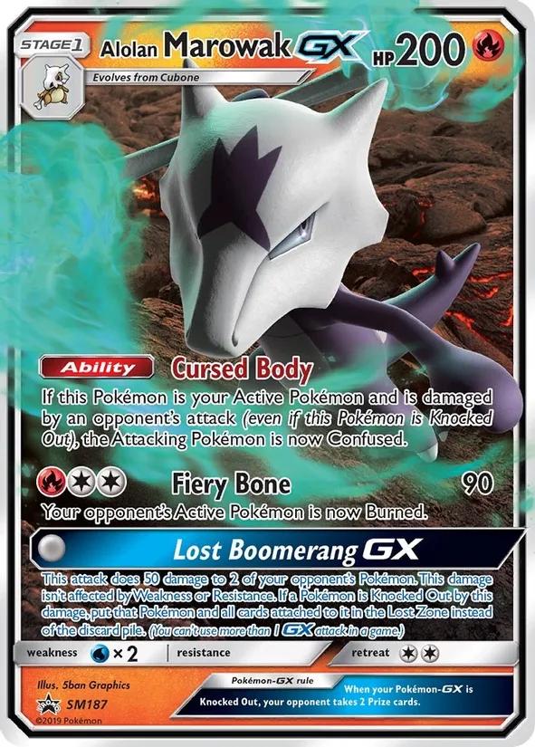 Promo Alolan Marowak GX Pokémon card